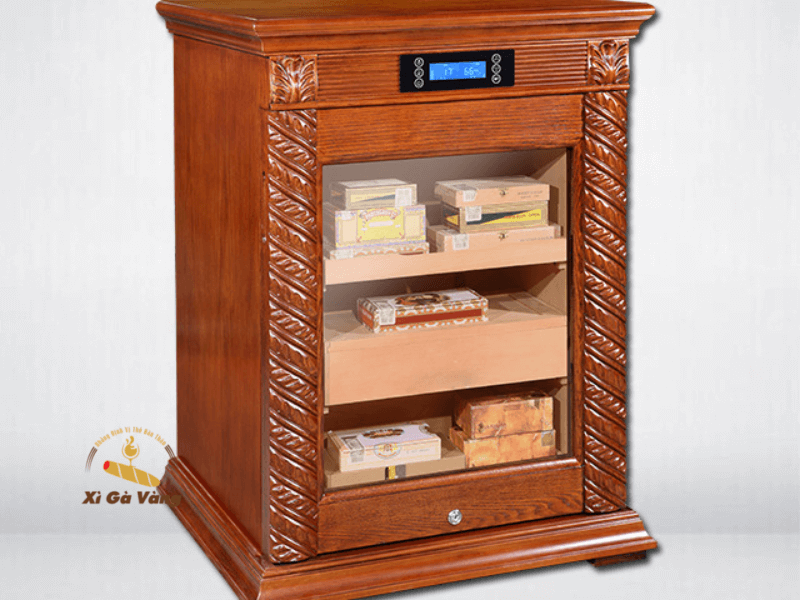 Tủ bảo quản xì gà Lubinski LB 098 sở hữu bề ngoài tinh tế, sang trọng